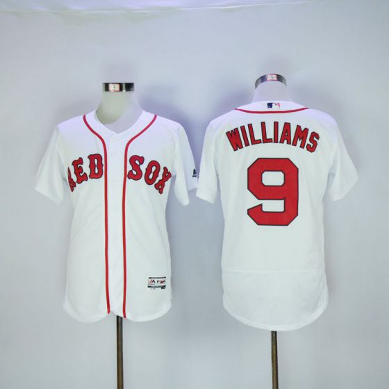 Men Boston Red Sox #9 Ted Williams White Elite MLB Jerseys